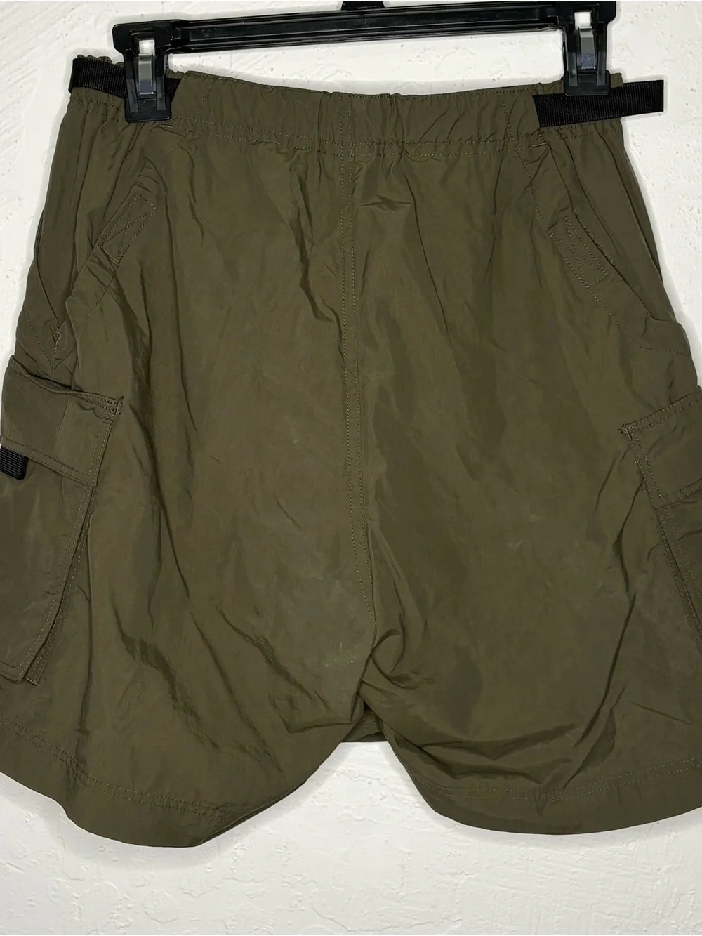 THREE REI Women S Shorts Nylon Belted Hiking Hike Swim Outdoors Green Gray UPF